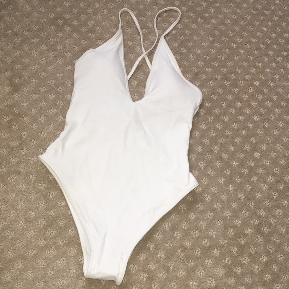 NEVER WORN white one piece from Aerie